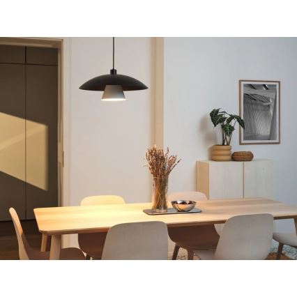 Osram - Pendelleuchte mit Kabel DECOR FLYING MUSHROOM 1xE27/25W/230V Ø 50 cm schwarz