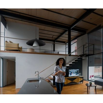 Osram - Pendelleuchte mit Kabel DECOR FLYING MUSHROOM 1xE27/25W/230V Ø 50 cm schwarz