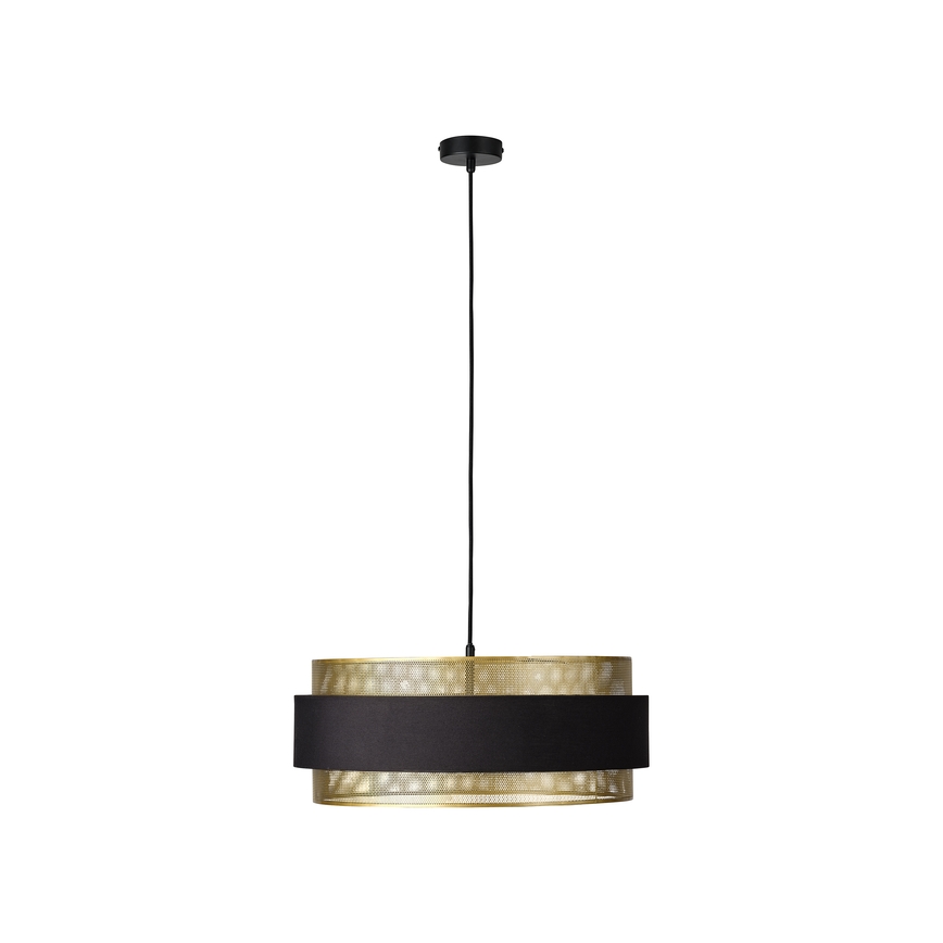 Osram - Pendelleuchte mit Kabelaufhängung DECOR HORNET 3xE27/10W/230V Ø 50 cm schwarz/gold