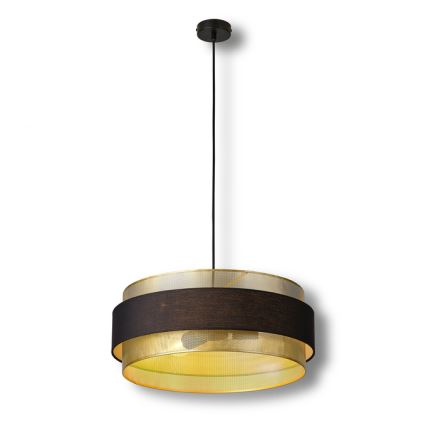 Osram - Pendelleuchte mit Kabelaufhängung DECOR HORNET 3xE27/10W/230V Ø 50 cm schwarz/gold