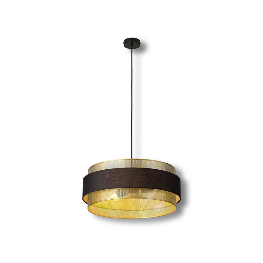 Osram - Pendelleuchte mit Kabelaufhängung DECOR HORNET 3xE27/10W/230V Ø 50 cm schwarz/gold