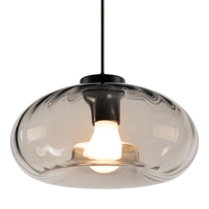 Osram - Pendelleuchte mit Kabelaufhängung DECOR SMOKE 1xE27/12W/230V Ø 28 cm schwarz/rauchgrau
