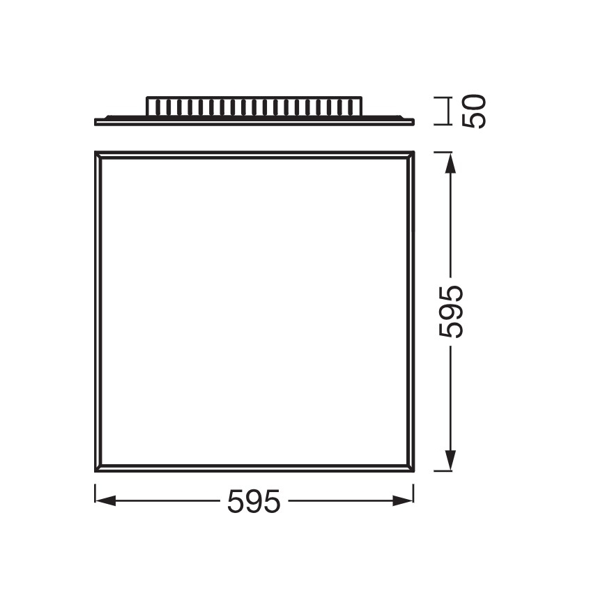 Osram - PLANON Aufbau-LED-Panel 40W/230V 4000K 60x60 cm weiß