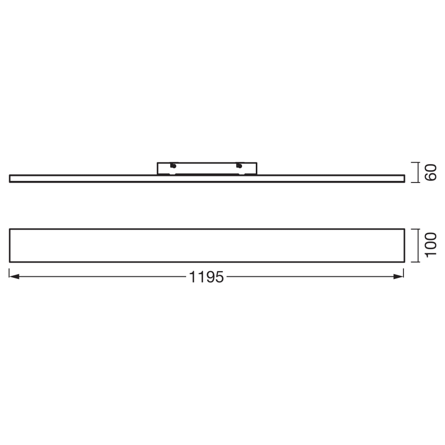 Osram - PLANON aufgesetztes LED Panel LED/30W/230V 3000K 10x120 cm weiß