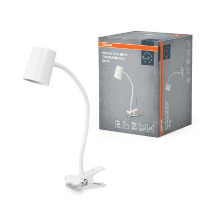 Osram - Schreibtischlampe mit Klemme DESK LINE 1xGU10/9W/230V weiß