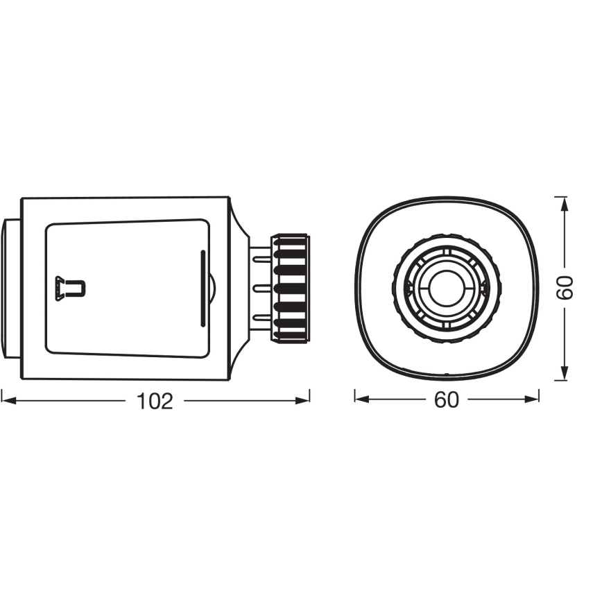 Osram - SET 3x SMART+ Thermostatkopf (je 3x AA), WLAN
