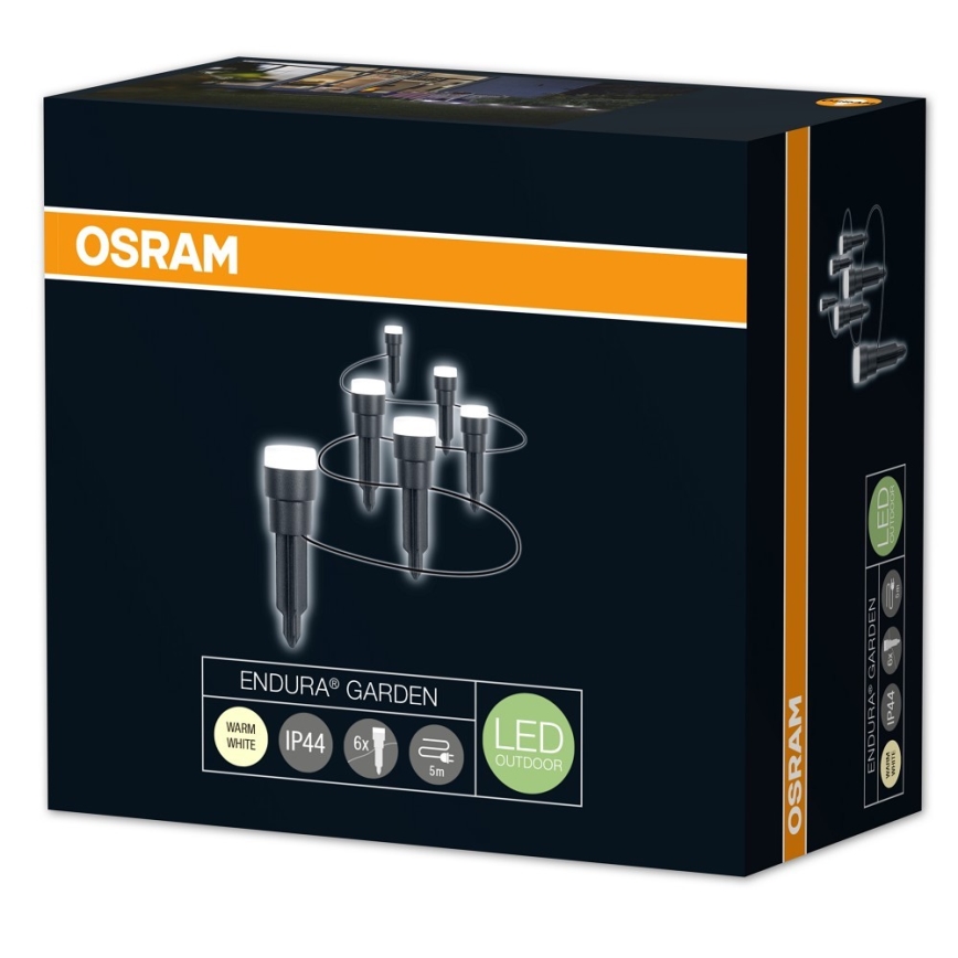 Osram - SET 6x LED-Außenlichter ENDURA 6xLED/7W/230V IP44