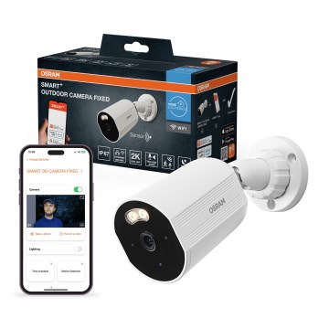 Osram - Smart-Außenkamera mit 2K SMART+-Sensor, 230V, IP67, Wi-Fi