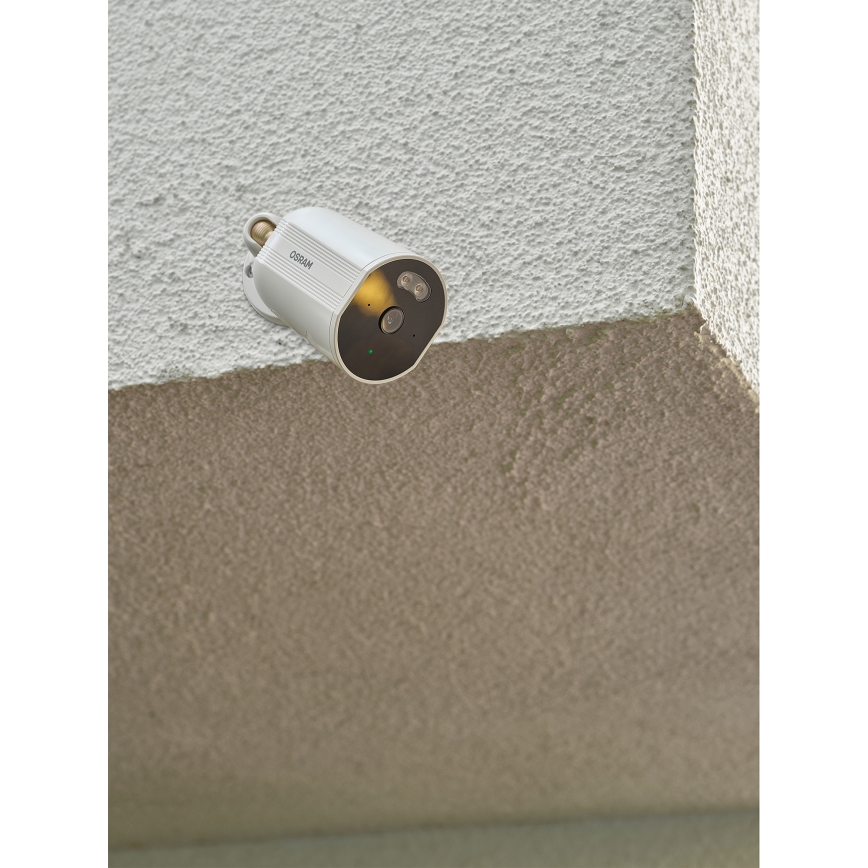 Osram - Smart-Außenkamera mit 2K SMART+-Sensor, 230V, IP67, Wi-Fi