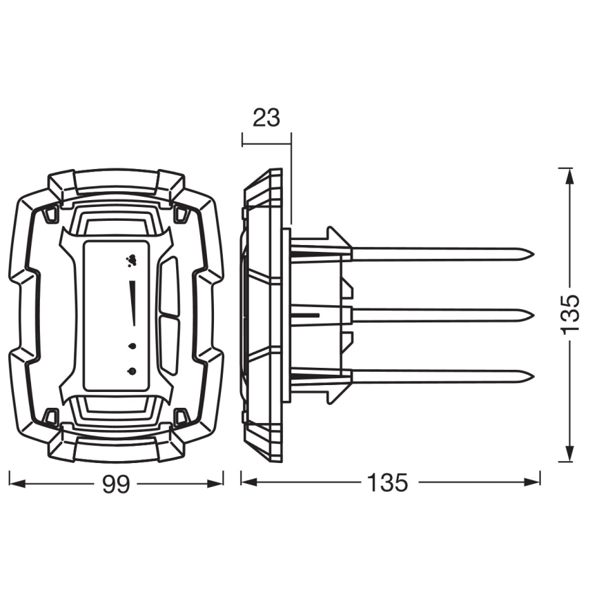 Osram - SMART+ Bodenfeuchte- und Temperatursensor 3xAAA IP67 Wi-Fi