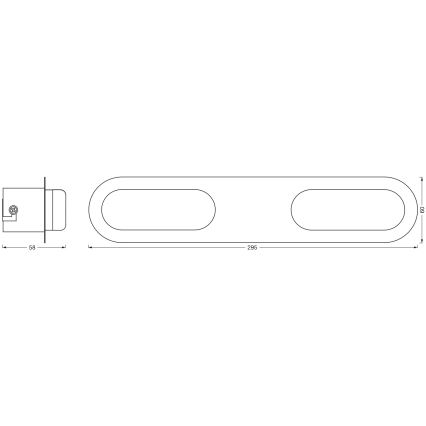 Osram - Dimmbar LED-Badezimmer-Wandleuchte SMART+ DUPLO LED/15W/230V 3000-6500K IP44 Wi-Fi