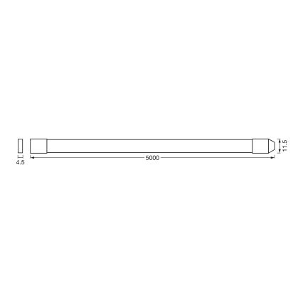 Osram - dimmbarer LED RGBW-Außenstreifen SMART+ FLEX 5m LED/14,5W/230V 2700-6500K IP44 Wi-Fi