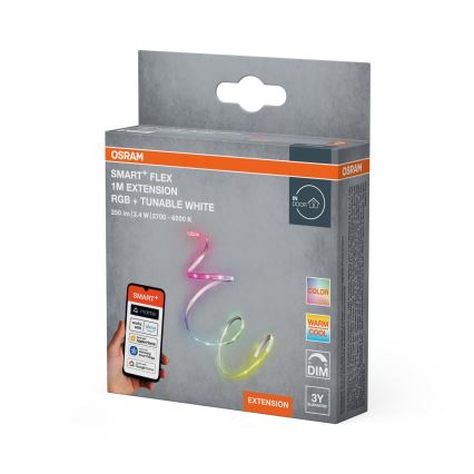 Osram - LED RGB+TW dimmbarer LED-Streifen SMART+ FLEX 1m LED/3,4W/230V 2700-6500K Wi-Fi