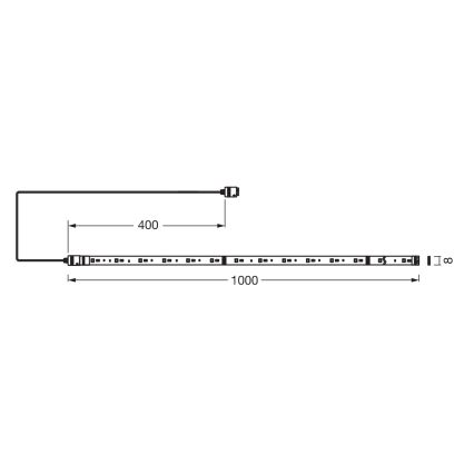 Osram - LED RGB+TW dimmbarer LED-Streifen SMART+ FLEX 1m LED/3,4W/230V 2700-6500K Wi-Fi