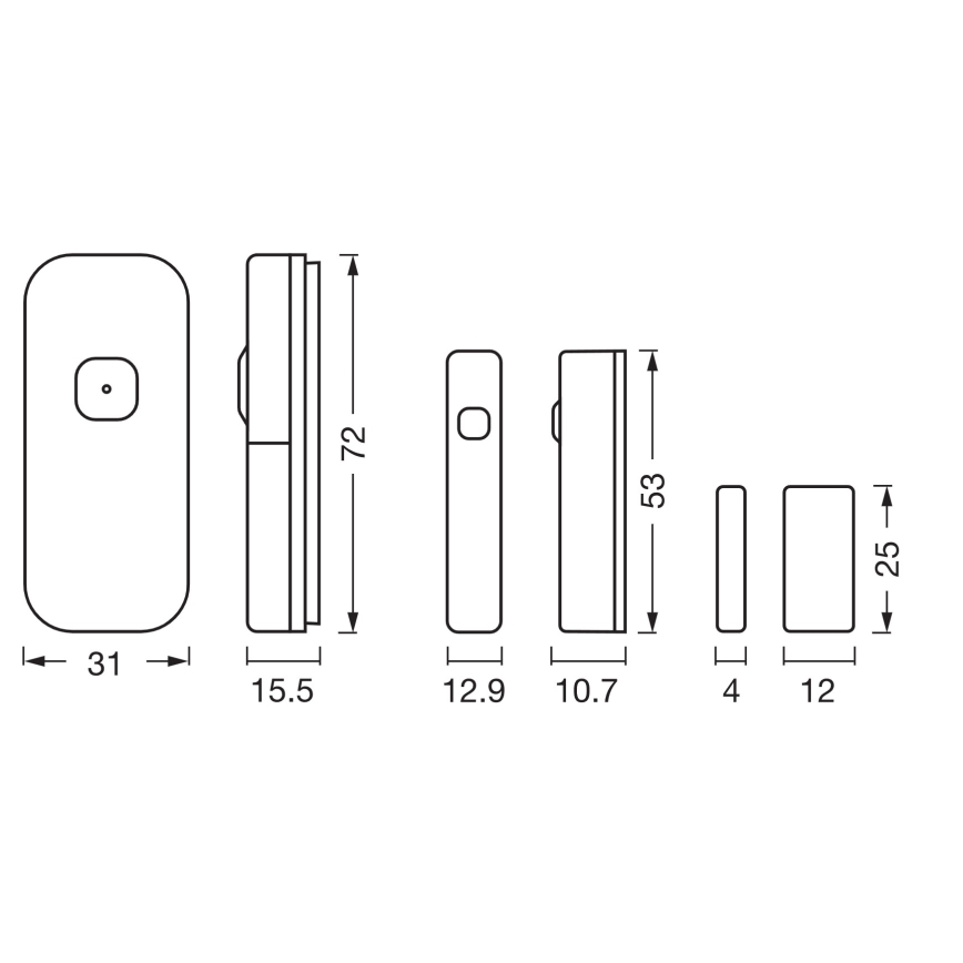Osram - SMART+ Kontaktsensor 3,7V Wi-Fi 500 mAh