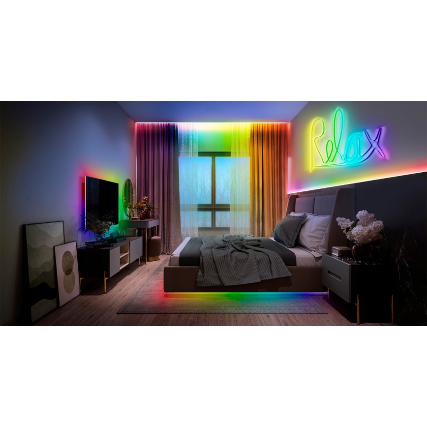 Osram - SMART+ MAGIC LED-RGB-Dimmstreifen, 3 m, 22 W/230 V, Wi‑Fi + Fernbedienung