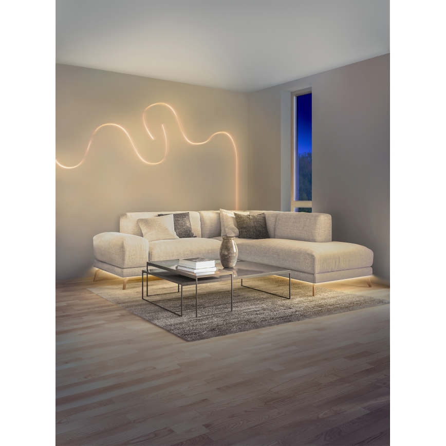 Osram - SMART+ MAGIC LED RGBW, dimmbarer LED-Streifen für den Außenbereich, 5 m, 21 W, 230 V, IP44, Wi‑Fi + Fernbedienung