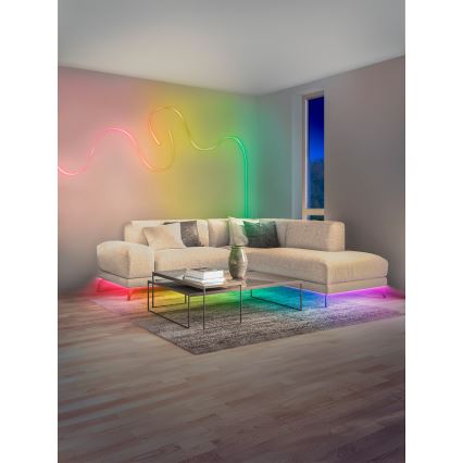 Osram - SMART+ MAGIC LED RGBW, dimmbarer LED-Streifen für den Außenbereich, 5 m, 21 W, 230 V, IP44, Wi‑Fi + Fernbedienung