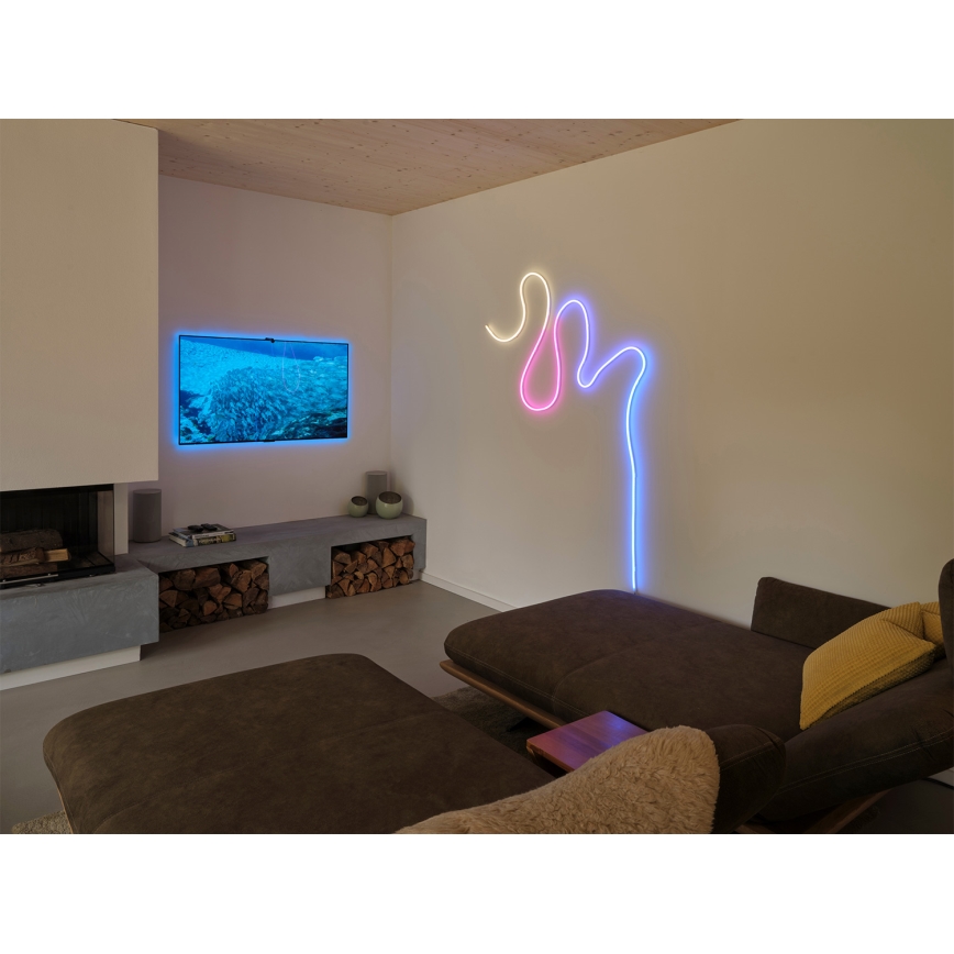 Osram - SMART+ MAGIC LED RGBW, dimmbarer LED-Streifen für den Außenbereich, 5 m, 21 W, 230 V, IP44, Wi‑Fi + Fernbedienung