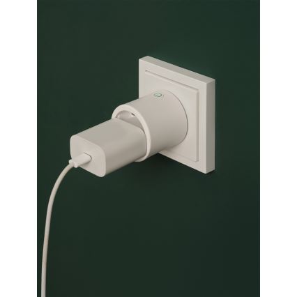 Osram - Smart-Steckdose SMART+ MATTER SCHUKO 2300W/230V/10A Wi-Fi weiß