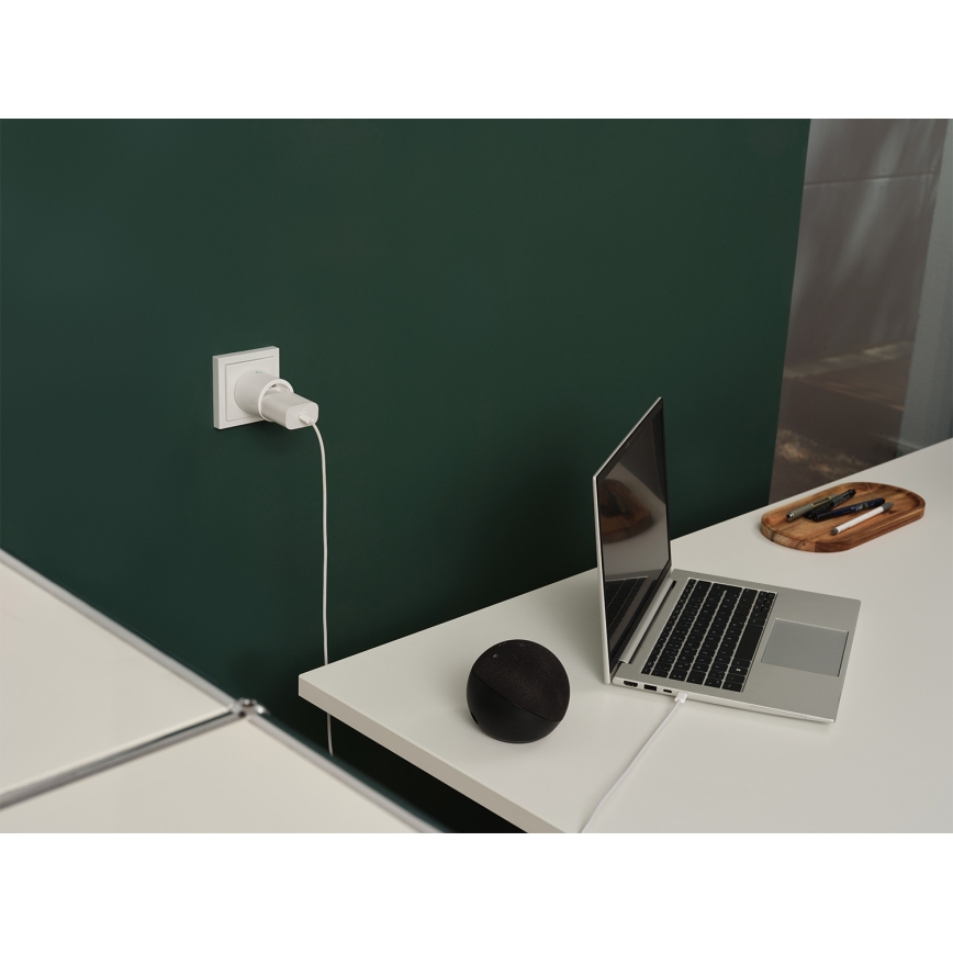 Osram - Smart-Steckdose SMART+ MATTER SCHUKO 2300W/230V/10A Wi-Fi weiß