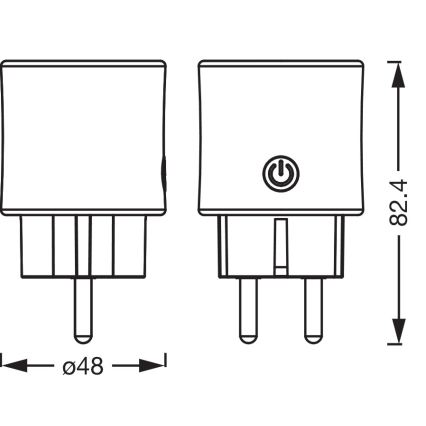 Osram - Smart-Steckdose SMART+ SCHUKO 2300W/230V/10A weiß