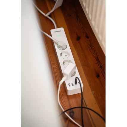 Osram - SMART+ Steckdosenleiste 4-fach (Typ F) + 2× USB-A + 2× USB-C, Wi-Fi