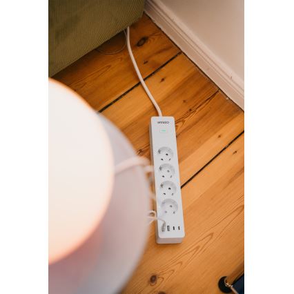 Osram - SMART+ Steckdosenleiste 4-fach (Typ F) + 2× USB-A + 2× USB-C, Wi-Fi