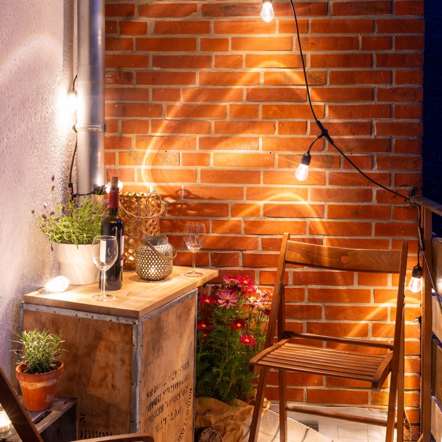 Osram - LED RGB dimmbare Außenlichterkette SMART+ STRING 12xLED/230V 7,47m IP44 Wi-Fi