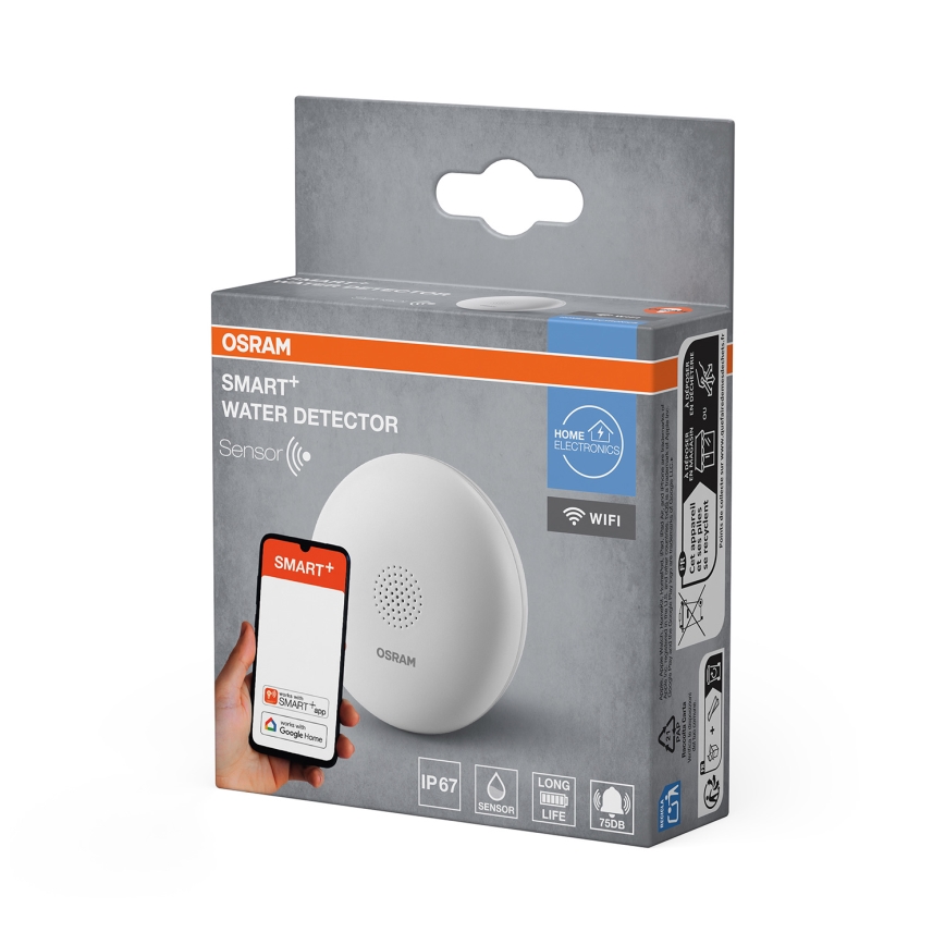 Osram - SMART+ Wassermelder, 3 V, Wi‑Fi, IP67, 1400 mAh