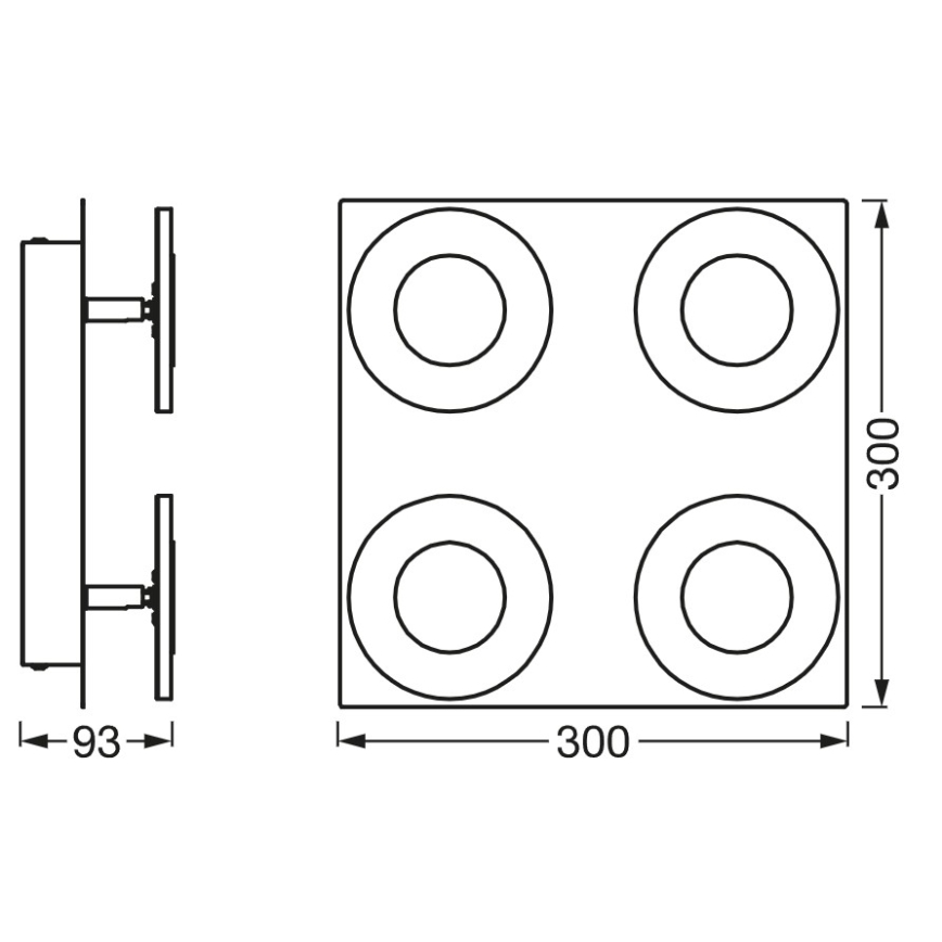 Osram - dimmbare LED-Badezimmer-Deckenleuchte SMART+ WAVE LED/24W/230V 3000-6500K IP44 Wi-Fi