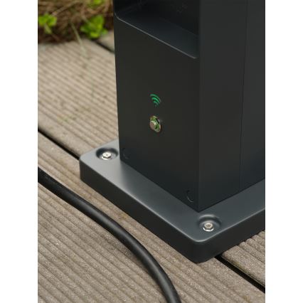Osram - Smarte Außen-Steckdosen-Säule mit 2 SCHUKO-Steckdosen und Wi-Fi-Repeater, IP44