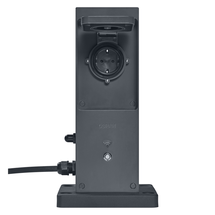 Osram - Smarte Außen-Steckdosen-Säule mit 2 SCHUKO-Steckdosen und Wi-Fi-Repeater, IP44