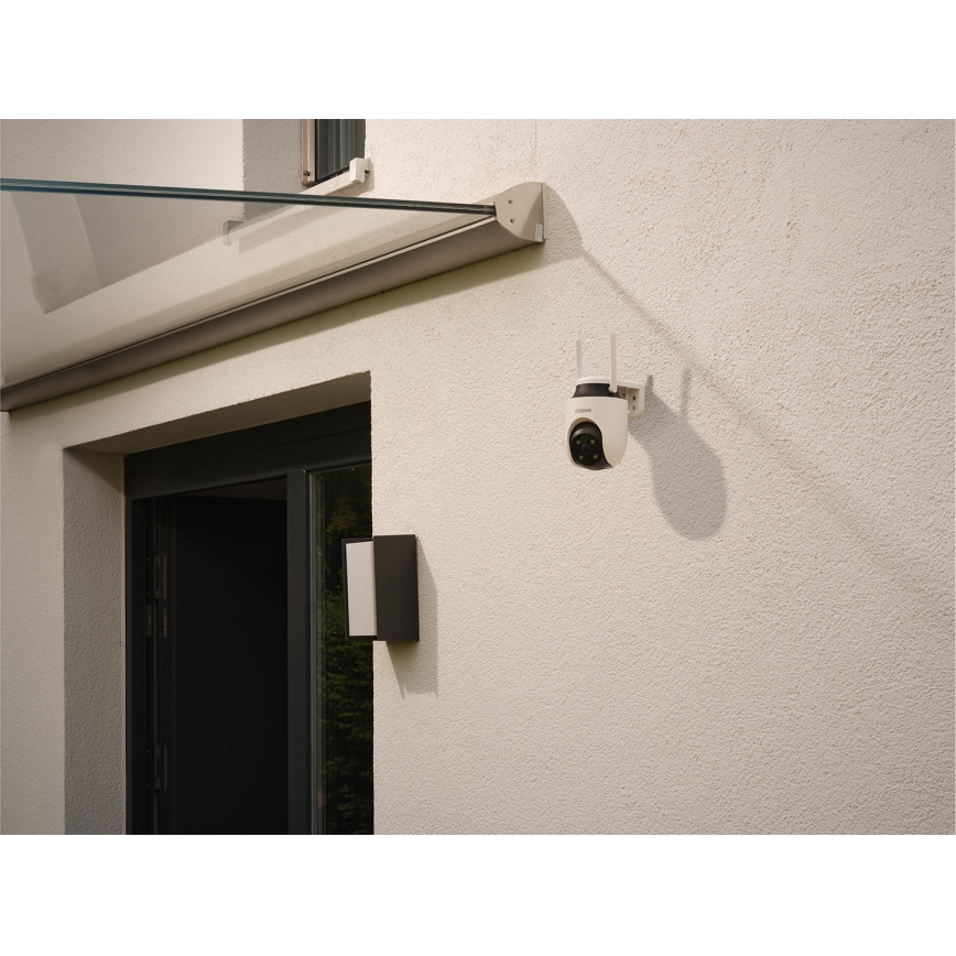 Osram - Smarte Außenkamera 360° mit 2K‑Sensor SMART+ 230V IP67 Wi‑Fi