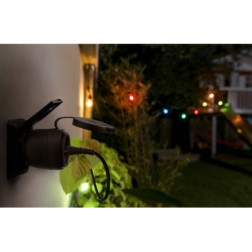 Osram - Smarte Außensteckdose SMART+ MATTER SCHUKO 3680W/230V/16A IP44 Wi-Fi