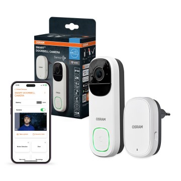 Osram - Smarte Video-Türklingel mit 2K-Sensor SMART+ 230V IP66 Wi-Fi