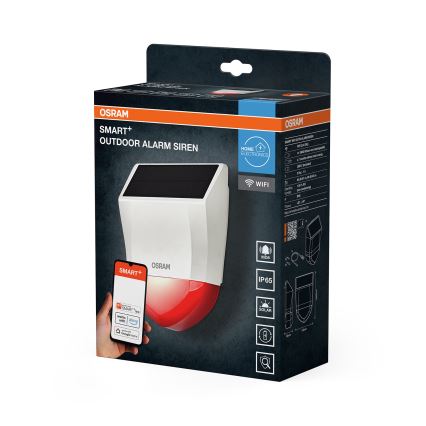 Osram - Solar-Außenalarm SMART+ 5V IP65 Wi-Fi