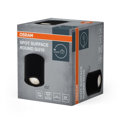 Osram - Spotleuchte SPOT 1xGU10/7W/230V schwarz