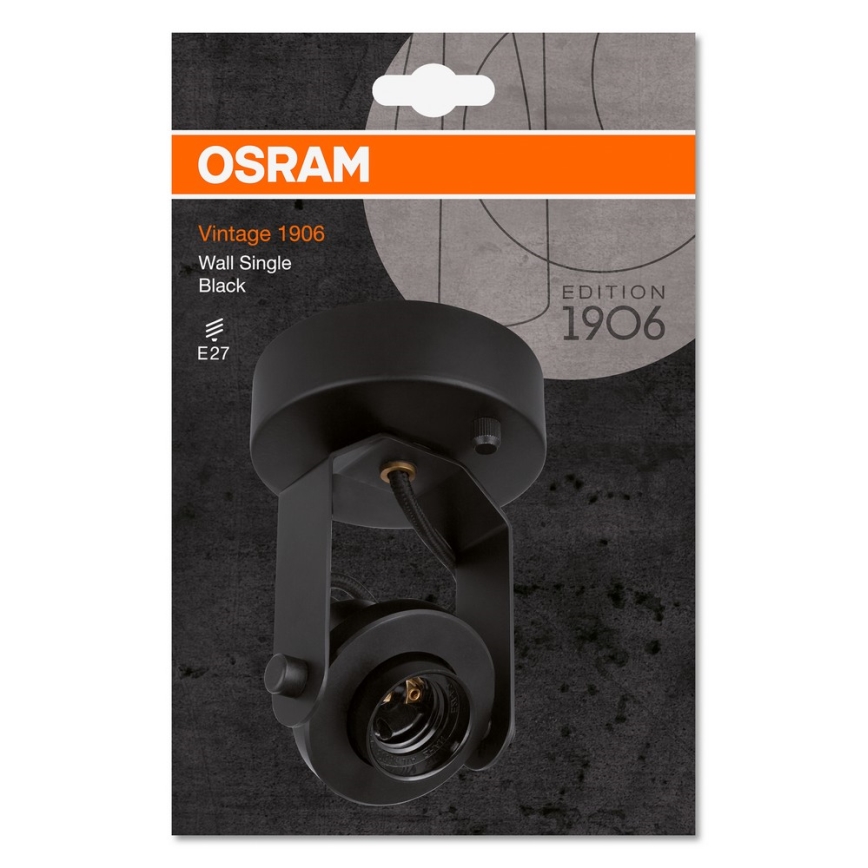 Osram - Spotlicht SINGLE 1xE27/60W/230V schwarz