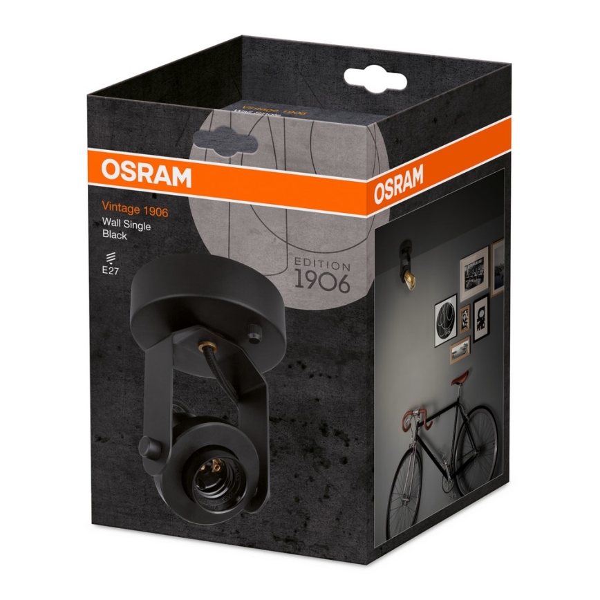 Osram - Spotlicht SINGLE 1xE27/60W/230V schwarz