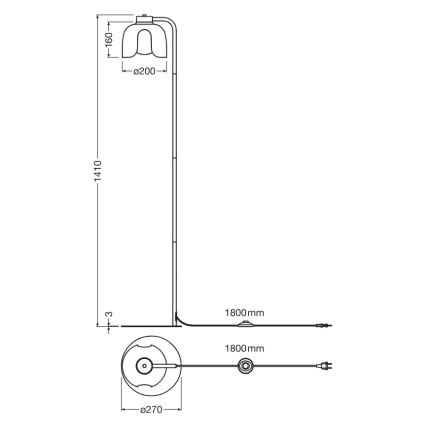 Osram - Stehleuchte DECOR COROLLE 1xE27/15W/230V grün