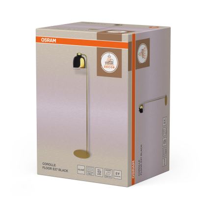 Osram - Stehleuchte DECOR COROLLE 1xE27/15W/230V schwarz/gold