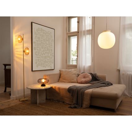 Osram - Tischlampe DECOR SMOKE 1xE27/12W/230V schwarz/rauchgrau