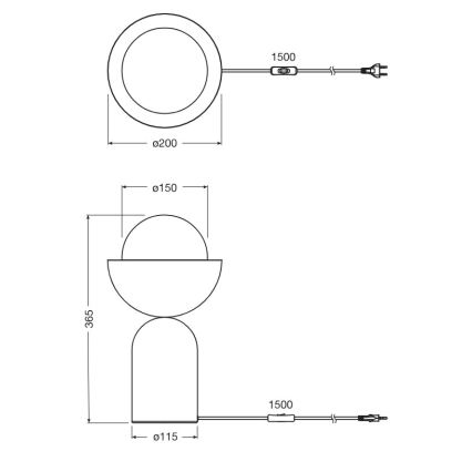 Osram - Tischleuchte DECOR BOWL 1xE14/25W/230V grün/gelb