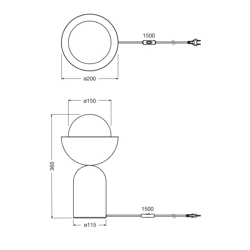 Osram - Tischleuchte DECOR BOWL 1xE14/25W/230V grün/gelb