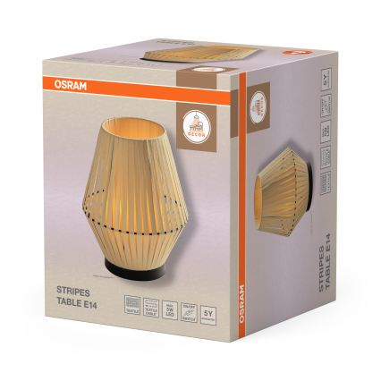 Osram - Tischleuchte DECOR STRIPES 1xE14/5W/230V beige
