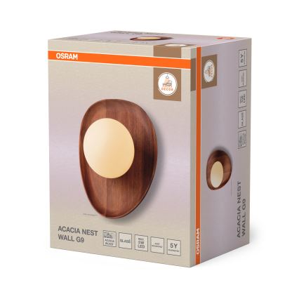 Osram - Wandleuchte ACACIA NEST 1xG9/5W/230V Akazie