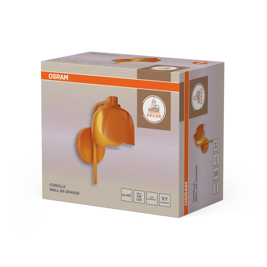 Osram - Wandleuchte DECOR COROLLE 1xG9/20W/230V orange