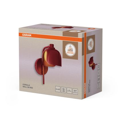 Osram - Wandleuchte DECOR COROLLE 1xG9/20W/230V rot