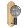 Osram - Wandleuchte DECOR WOOD 1xE27/8W/230V Gummibaumholz